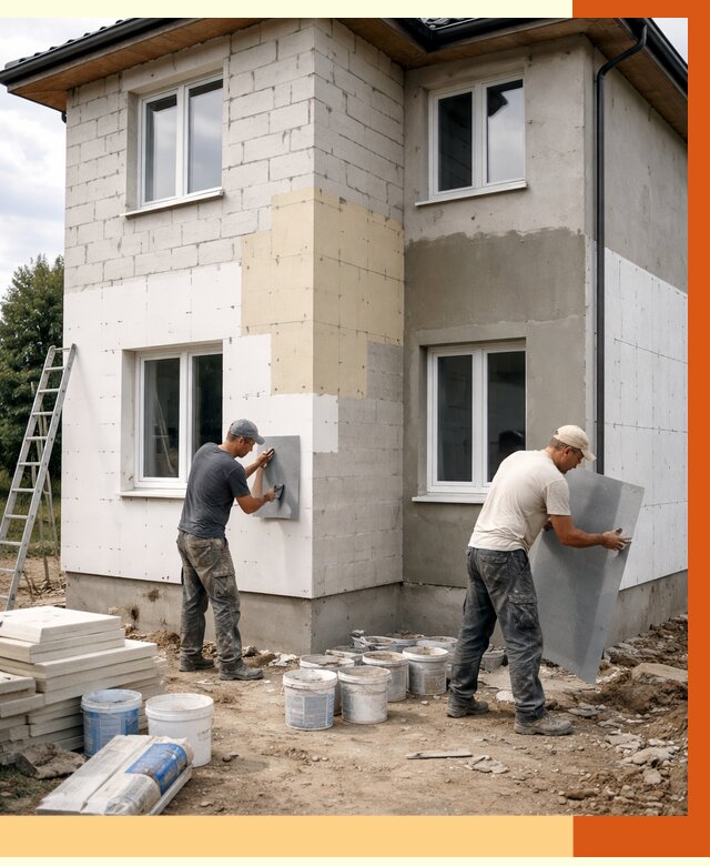 Утепление дома из газобетона в Йошкаре-Ола от 4295 руб./м² — заказать у ТепломастерШкр